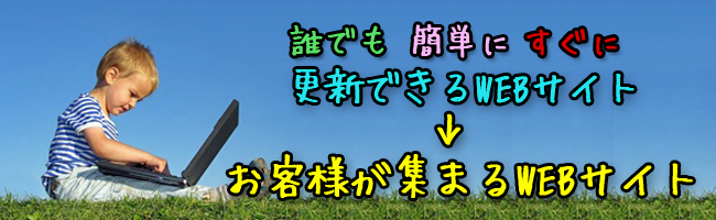 誰でも簡単に更新できるブログ、WEBサイト、CMSサイト構築