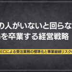 「あの人がいないと回らない」現場を卒業する経営戦略|BtoB-ECによる受注業務の標準化と事業継続リスクの回避