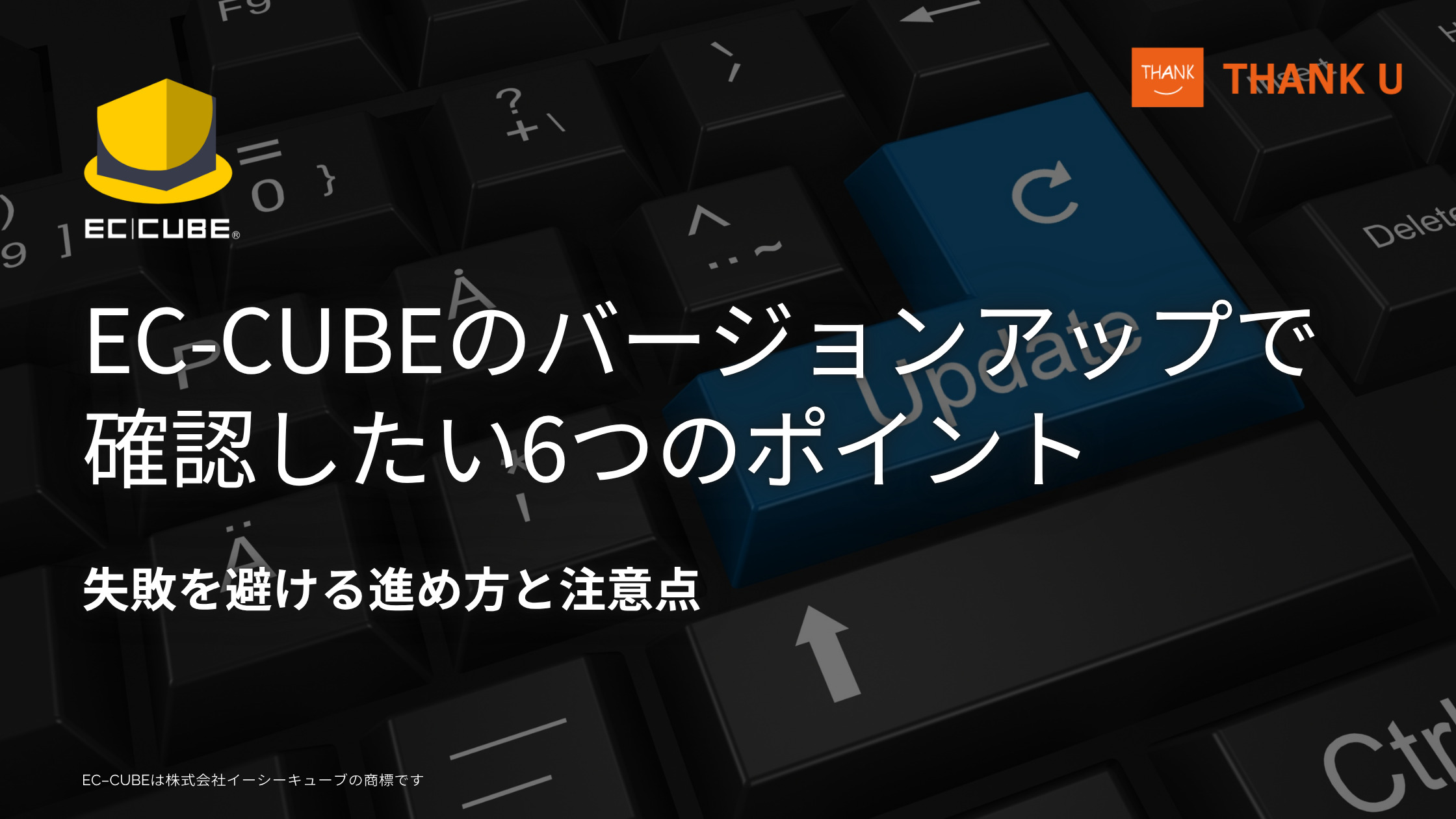 EC-CUBEのバージョンアップで確認したい6つのポイント｜失敗を避ける進め方と注意点
